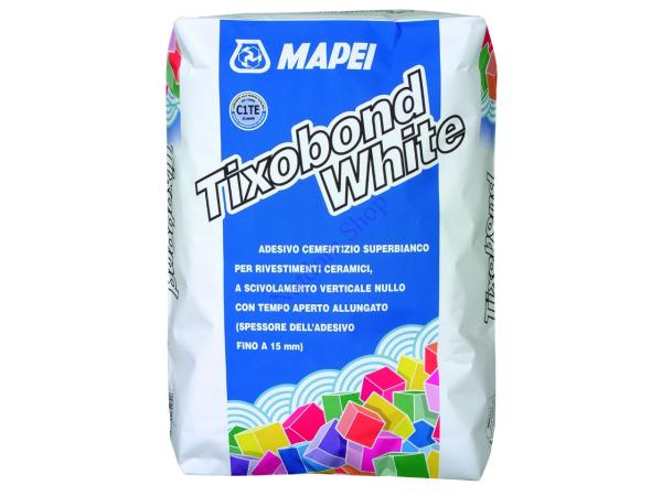 Mapei Tixobond White – Ultra fehér ragasztóhabarcs kerámia burkolólapokhoz Mapei Tixobond White – Ultra fehér ragasztóhabarcs kerámia burkolólapokhoz