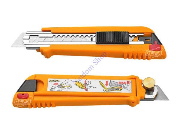 Olfa PL-1 18 mm-es standard kés – Innovatív tartalék penge tárolással Olfa PL-1 18 mm-es standard kés – Innovatív tartalék penge tárolással