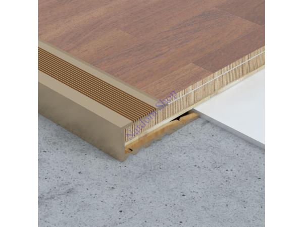 Lezáró profil, alu - 8 mm