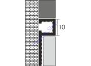 Dekorációs élvédő, alu - 2,5 m Dekorációs élvédő, alu - 2,5 m
